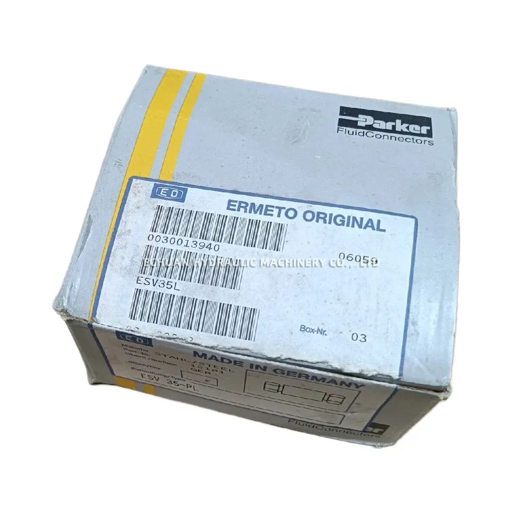 Parker ESV35-PL (ESV35L) Hydraulic Straight Union Tube Fitting (Cutting Ring Type)