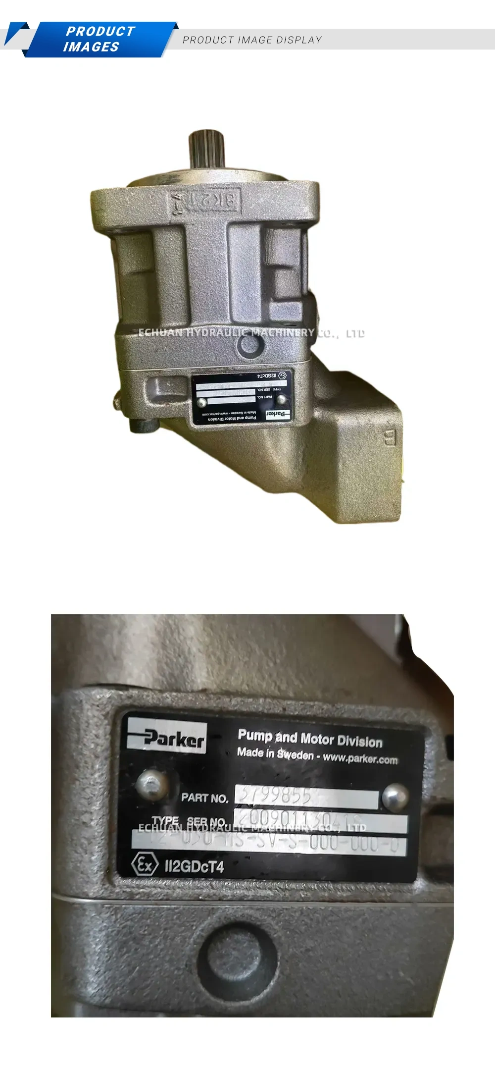 Parker F12-030-MS-SV-S-000-000-0 Hydraulic Motor Description
