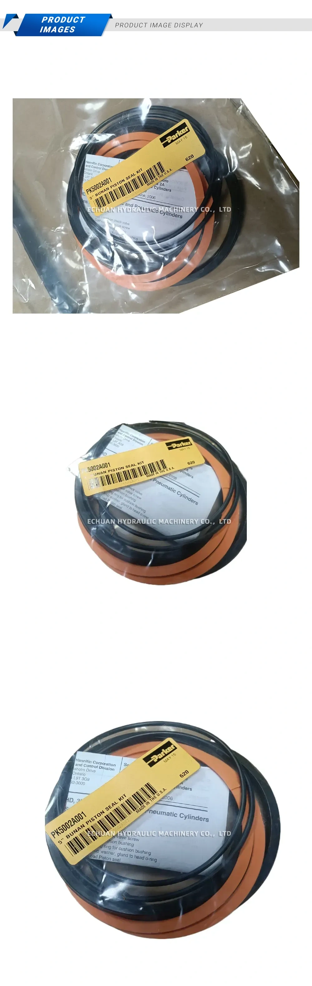 Parker PK5002A001 Piston Seal Kit Description