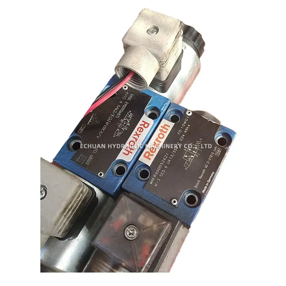 Rexroth 4WE 6 M62/EG24N9K4/V; M-3 SED 6 UK13/350 C G24 N9K4 Hydraulic Solenoid Directional Valve