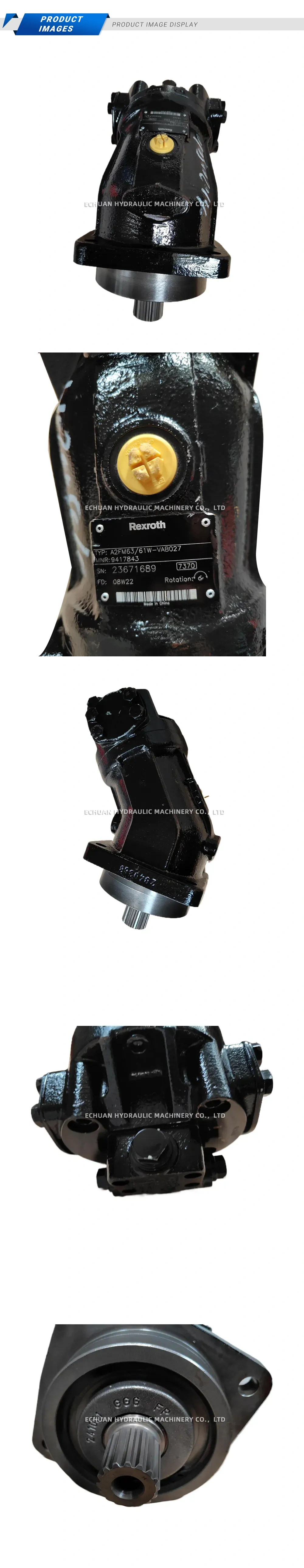 Rexroth A2FM63/61W-VAB027 Hydraulic Motor (Axial Piston Fixed Displacement Motor) Description