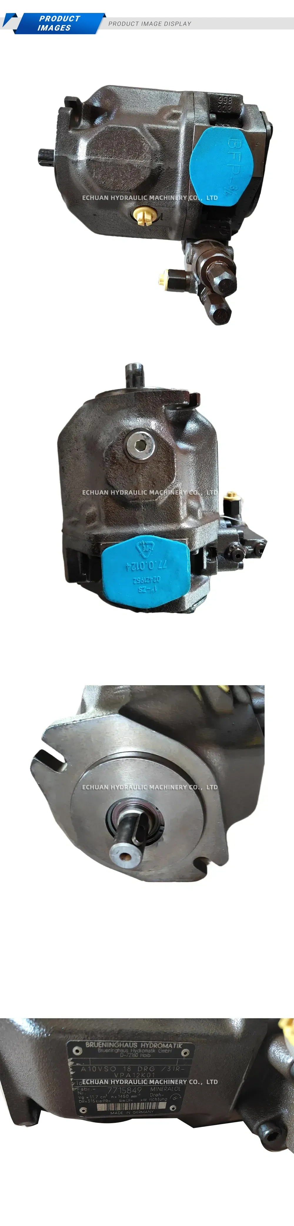 Rexroth (Brueninghaus Hydromatik) A10VSO18DRG/31R-VPA12K01 Axial Piston Variable Pump (Hydraulic Pump) Description