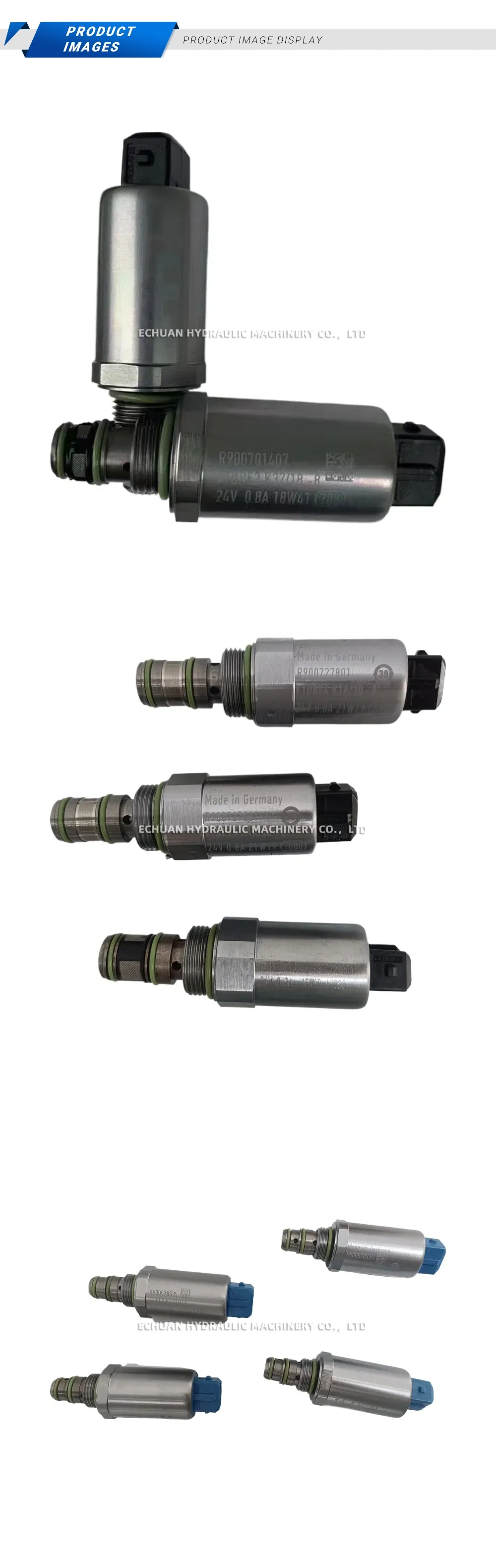 Rexroth R900701407 / R900727801 / R900578535 Hydraulic Proportional Solenoid Valve (Cartridge Type) Description