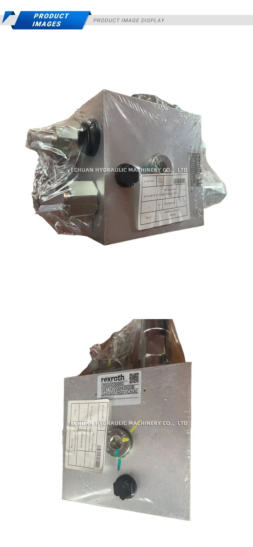 Rexroth R930006860 (VAA-B-SICN150-PDRM-VE46) Counterbalance Valve (Hydraulic Valve Block) Description