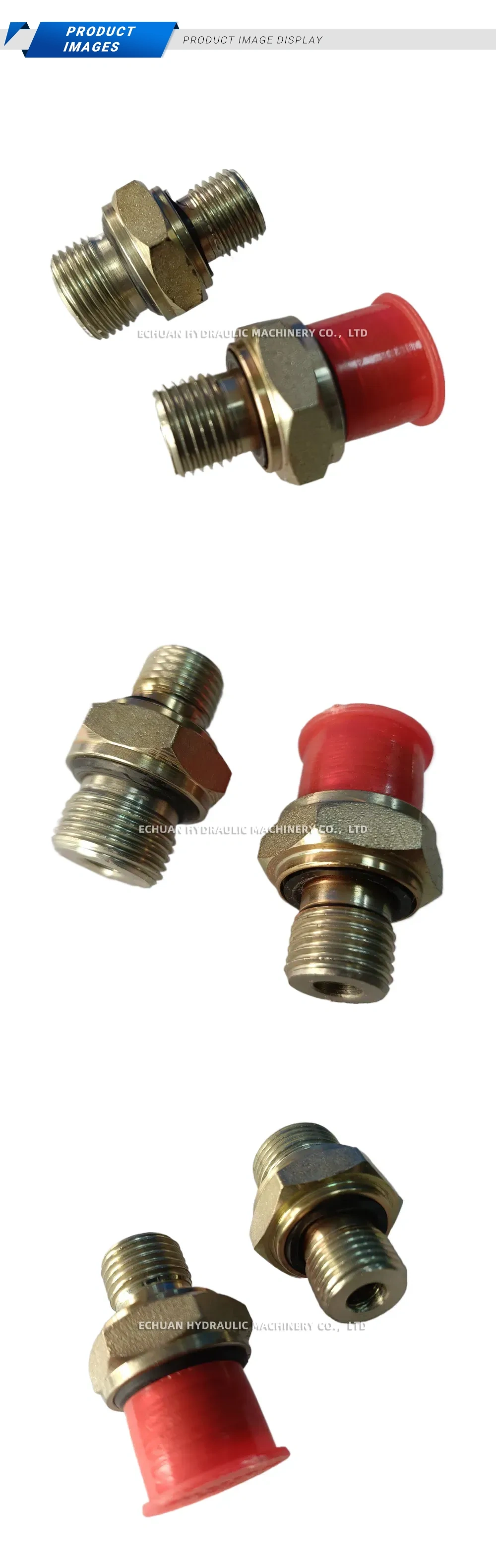 S1G-06-01E-D Hydraulic Straight Fitting (Male-Male Thread Adapter) Description