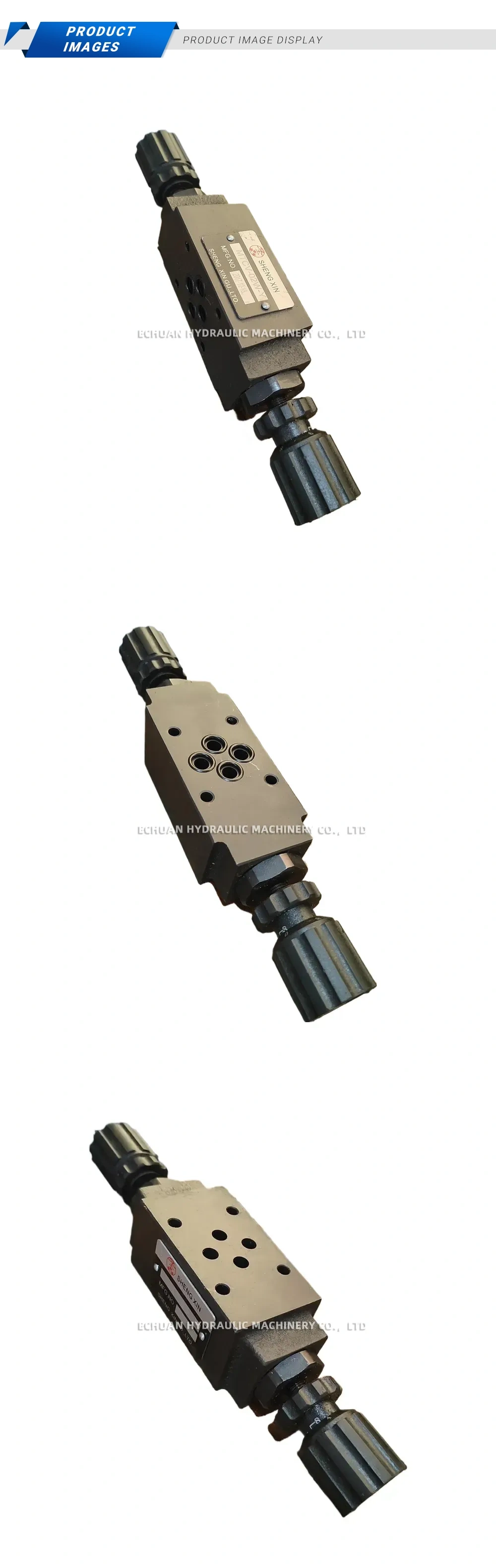 SHENG XIN MTCV-02W-Y Hydraulic Modular Throttle Valve (Stacked-type Bidirectional Throttle Valve) Description