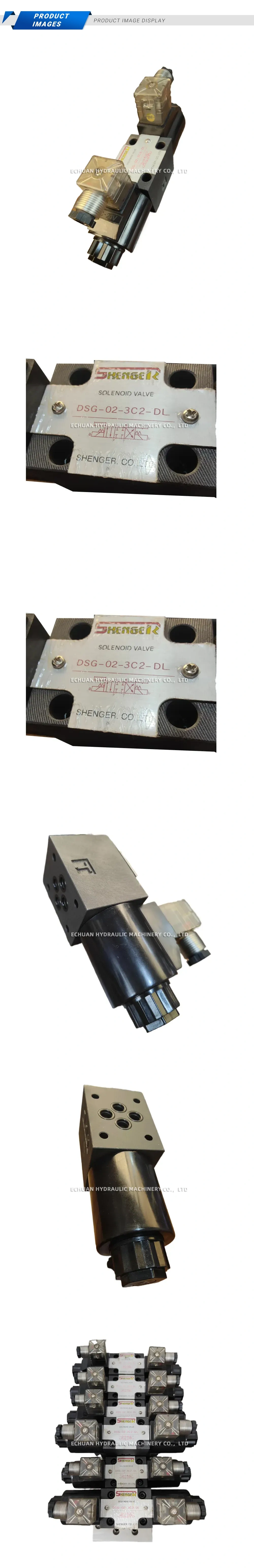 SHENGER DSG-02-3C2-DL Hydraulic Solenoid Directional Control Valve Description