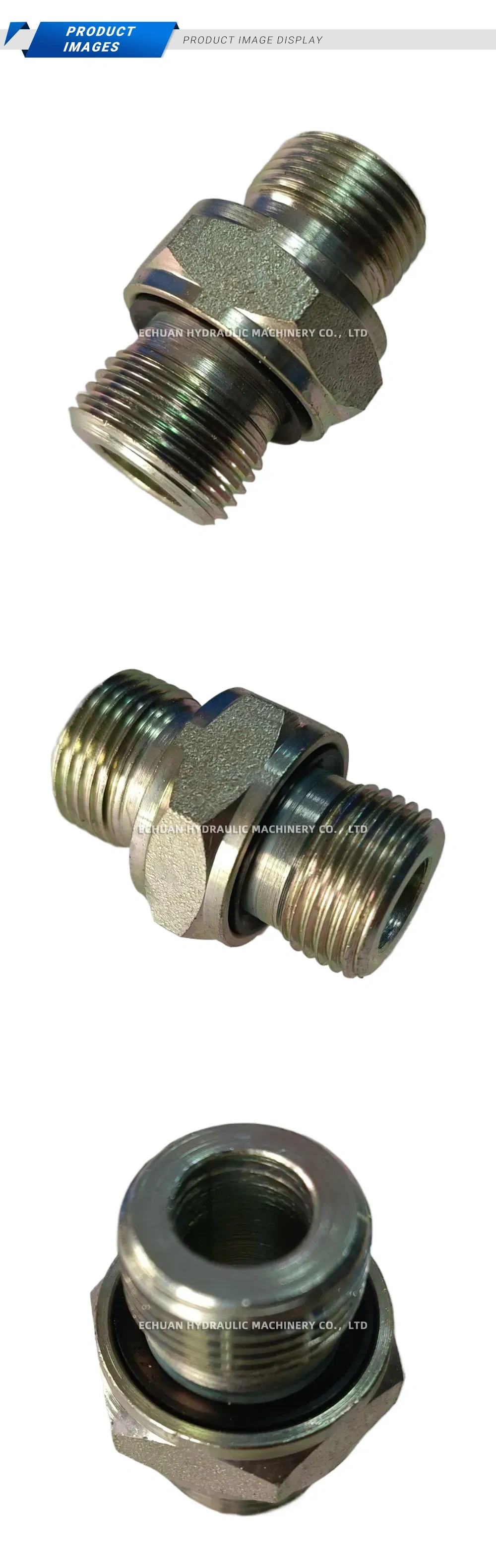SIG-062D Hydraulic Pipe Fitting (Male Straight Adapter) Description