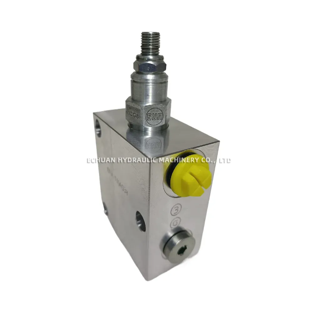SUN PBDB-LQN / EFV-T11AG38 Hydraulic Pilot-operated Pressure Reducing Valve Manifold Assembly