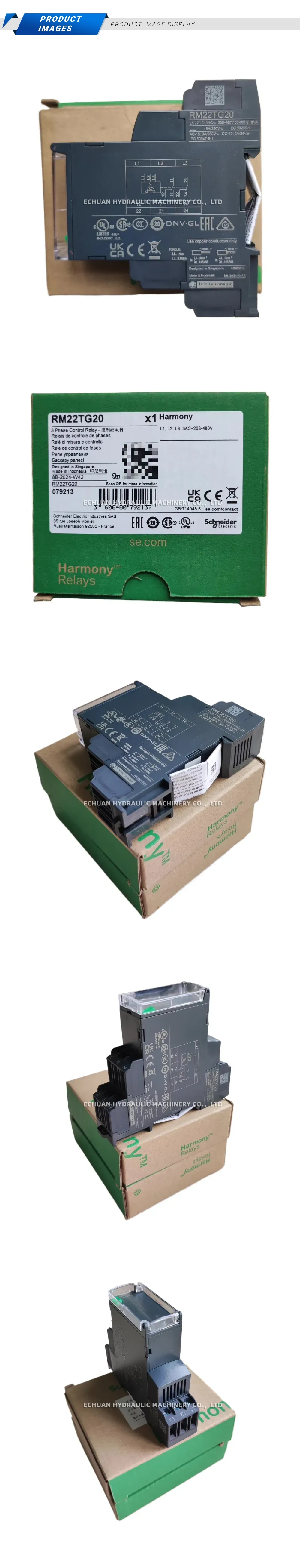 Schneider Electric RM22TG20 3-Phase Control Relay (Phase Sequence Relay) Description