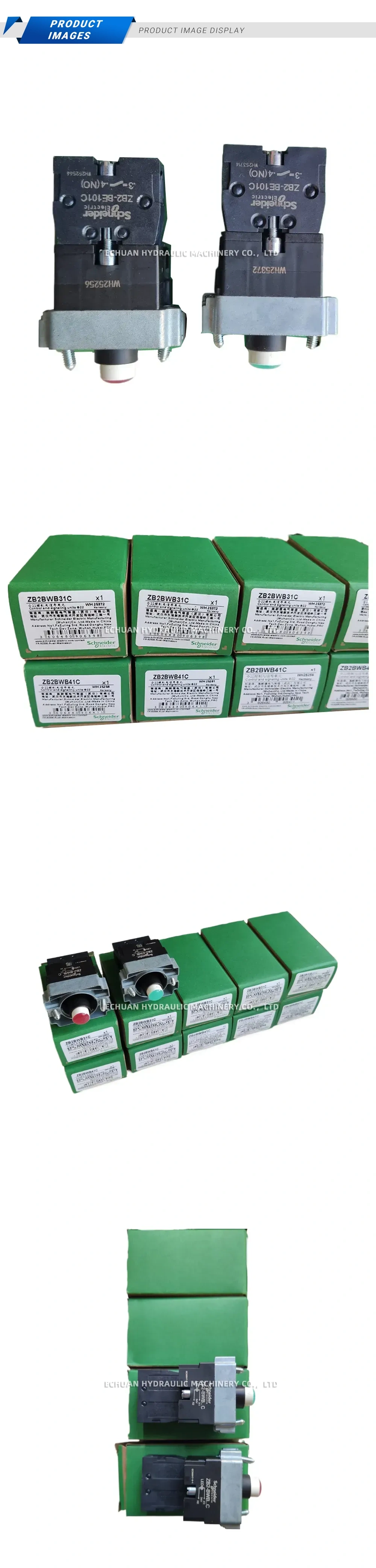 Schneider Electric ZB2BWB31C / ZB2BWB41C Control and Signaling Unit (Illuminated Push Button Switch Body) Description