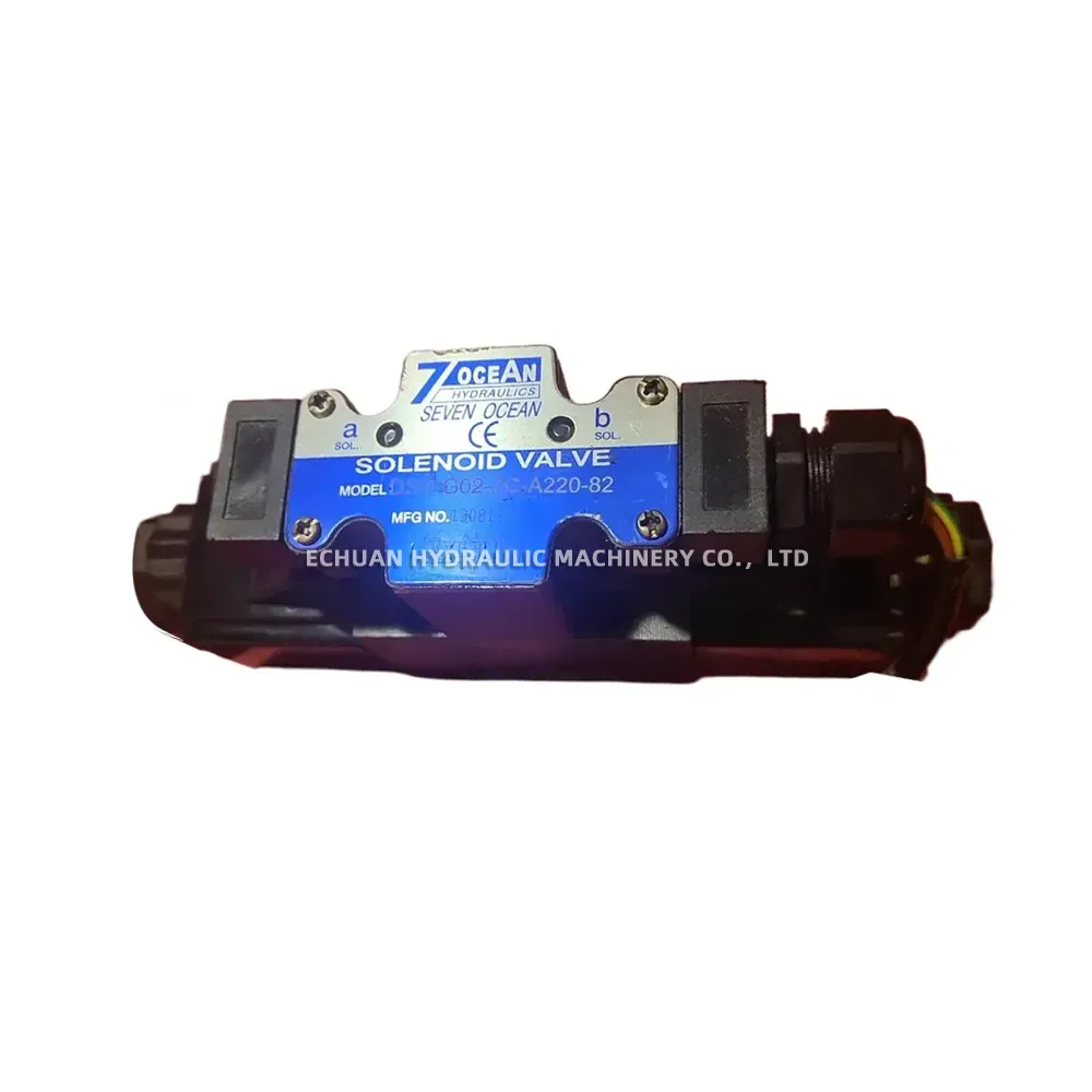 Seven Ocean DSV-G02-2C-A220-82 Hydraulic Solenoid Directional Control Valve