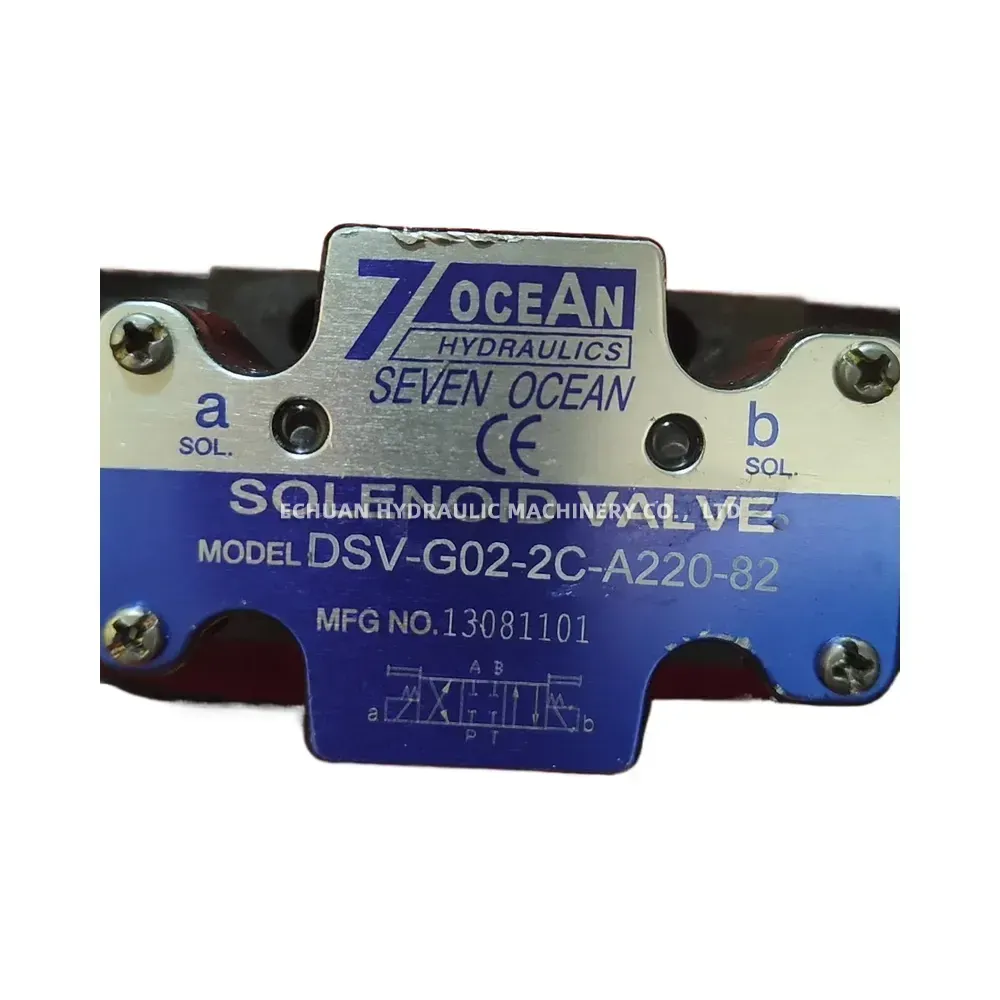 Seven Ocean DSV-G02-2C-A220-82 Hydraulic Solenoid Directional Control Valve