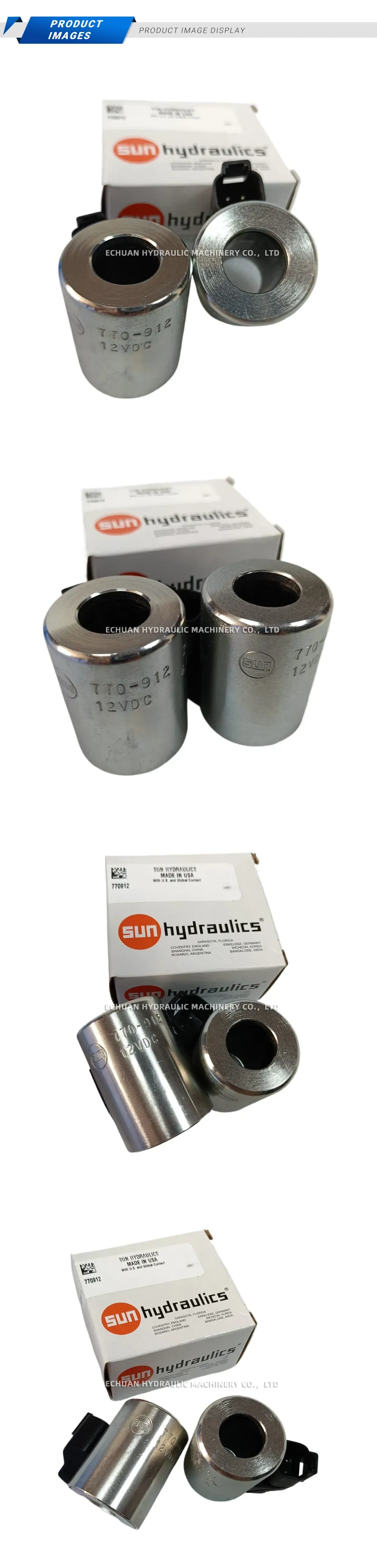 Sun Hydraulics 770-912 Hydraulic Solenoid Coil Description