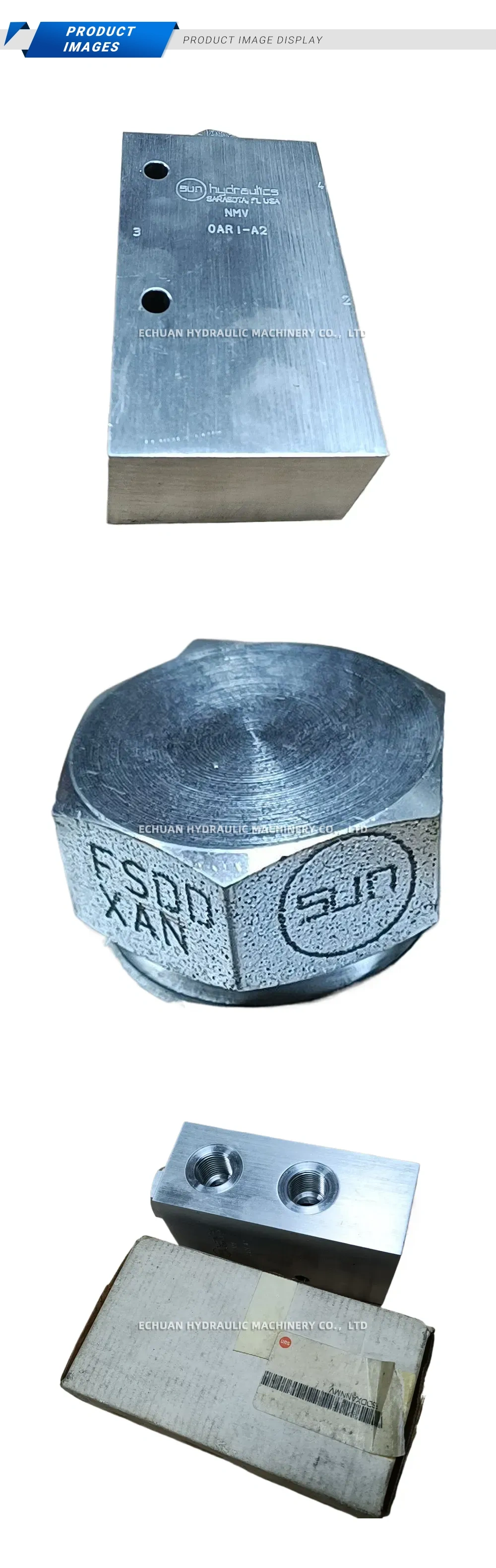 Sun Hydraulics NMV-FSDD-XAN Hydraulic Synchronous Flow Divider Valve Manifold Assembly Description