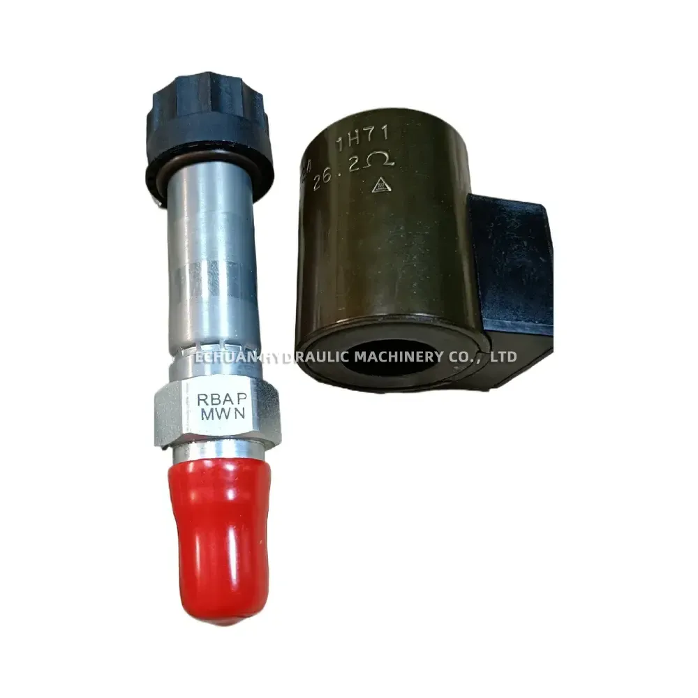 Sun Hydraulics RBAP-MWN (coil 770-224, 24VDC) Solenoid Operated Proportional Pressure Relief Cartridge Valve
