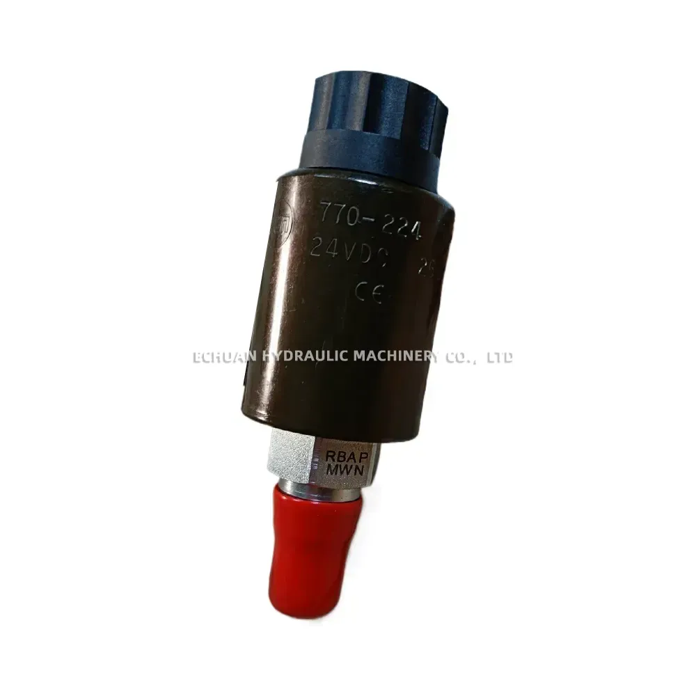 Sun Hydraulics RBAP-MWN (coil 770-224, 24VDC) Solenoid Operated Proportional Pressure Relief Cartridge Valve