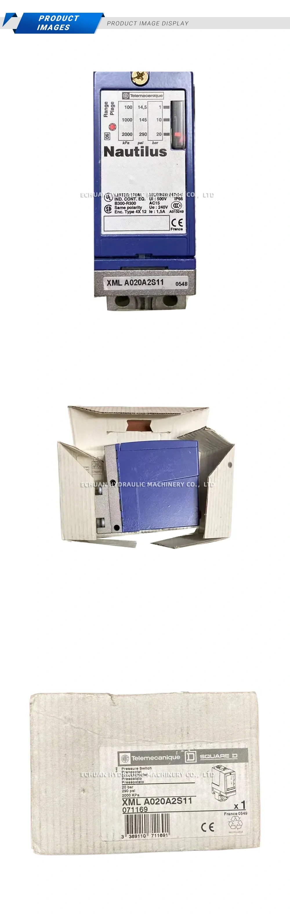 Telemecanique XMLA020A2S11 Pressure Switch Description