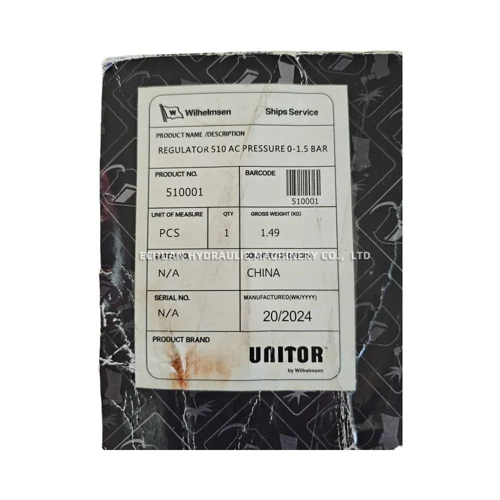 Unitor 510 AC (P/N 510001) Acetylene Gas Pressure Regulator