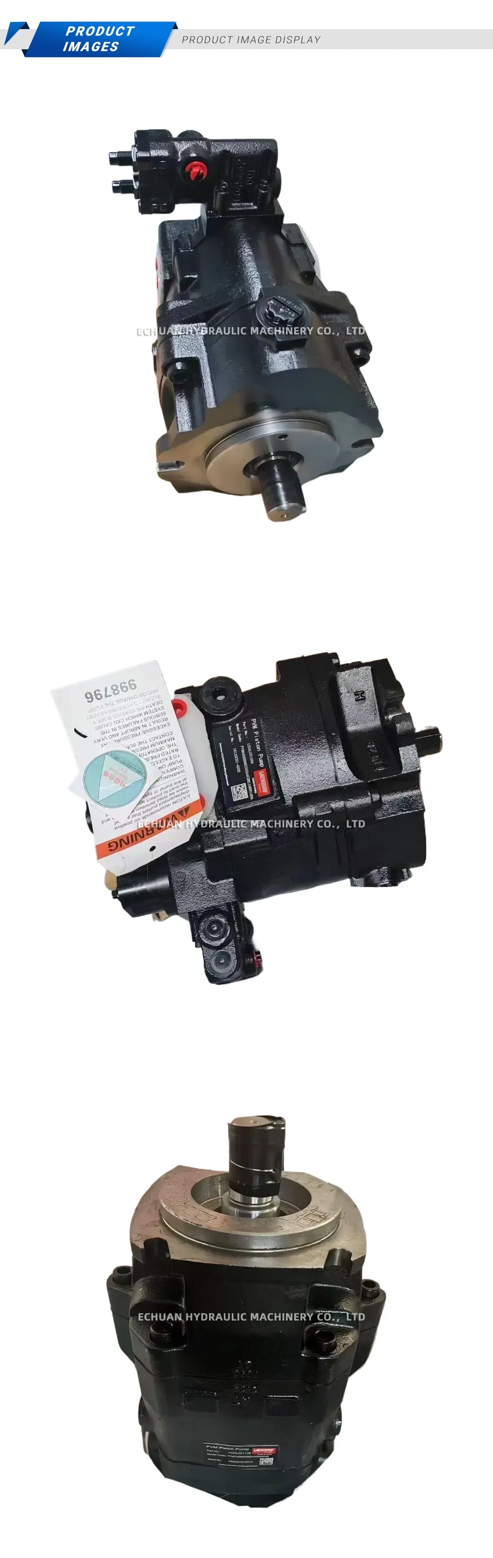 Vickers PVM098 Hydraulic Axial Piston Pump Description
