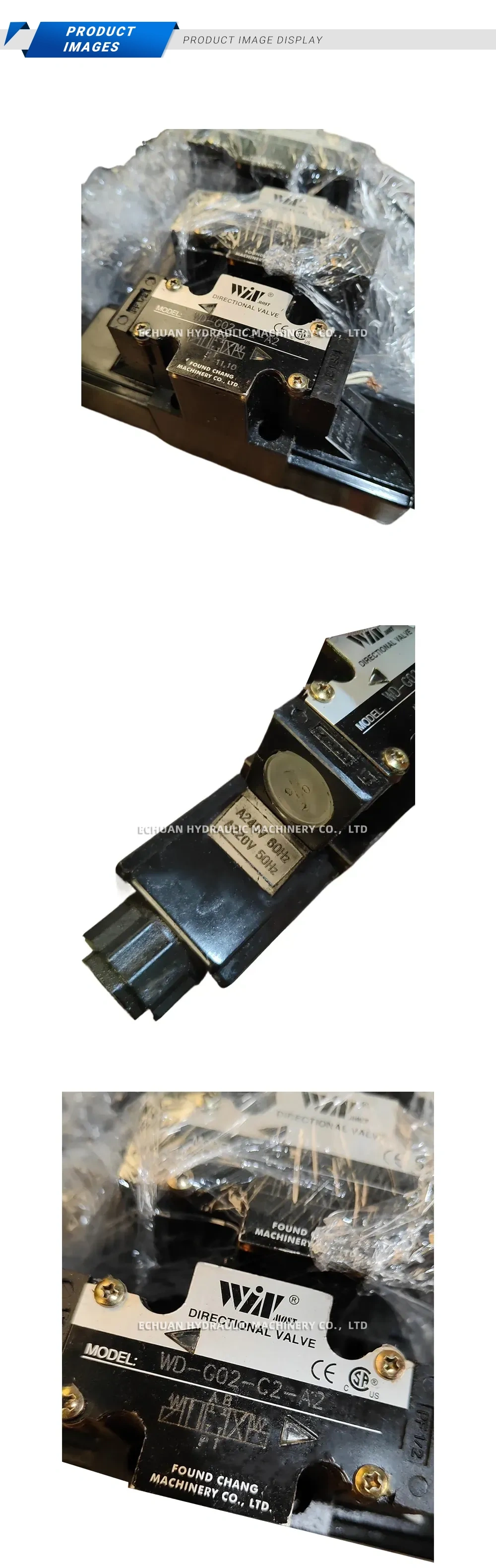 WIN MOST WD-G02-C2-A2 Hydraulic Solenoid Directional Valve Description