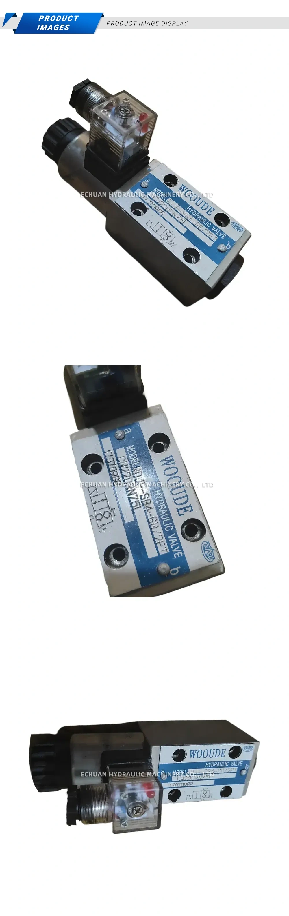 WOOUDE WDJF-SB4-6B-2PT/CW220RNZ5L Hydraulic Solenoid Directional Control Valve Description