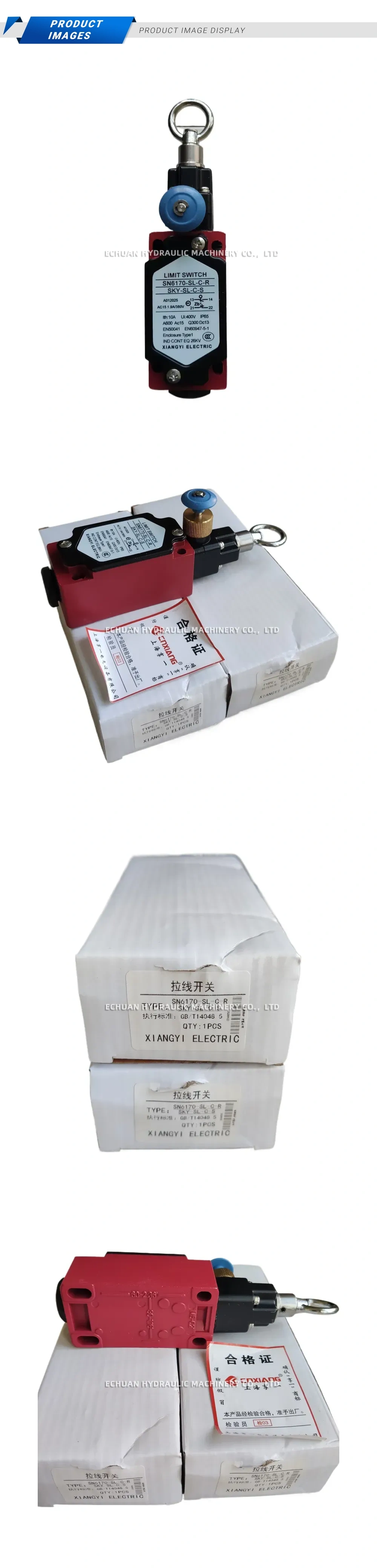 XIANGYI SN6170-SL-C-R Pull Wire Switch (Cable Pull Limit Switch) Description