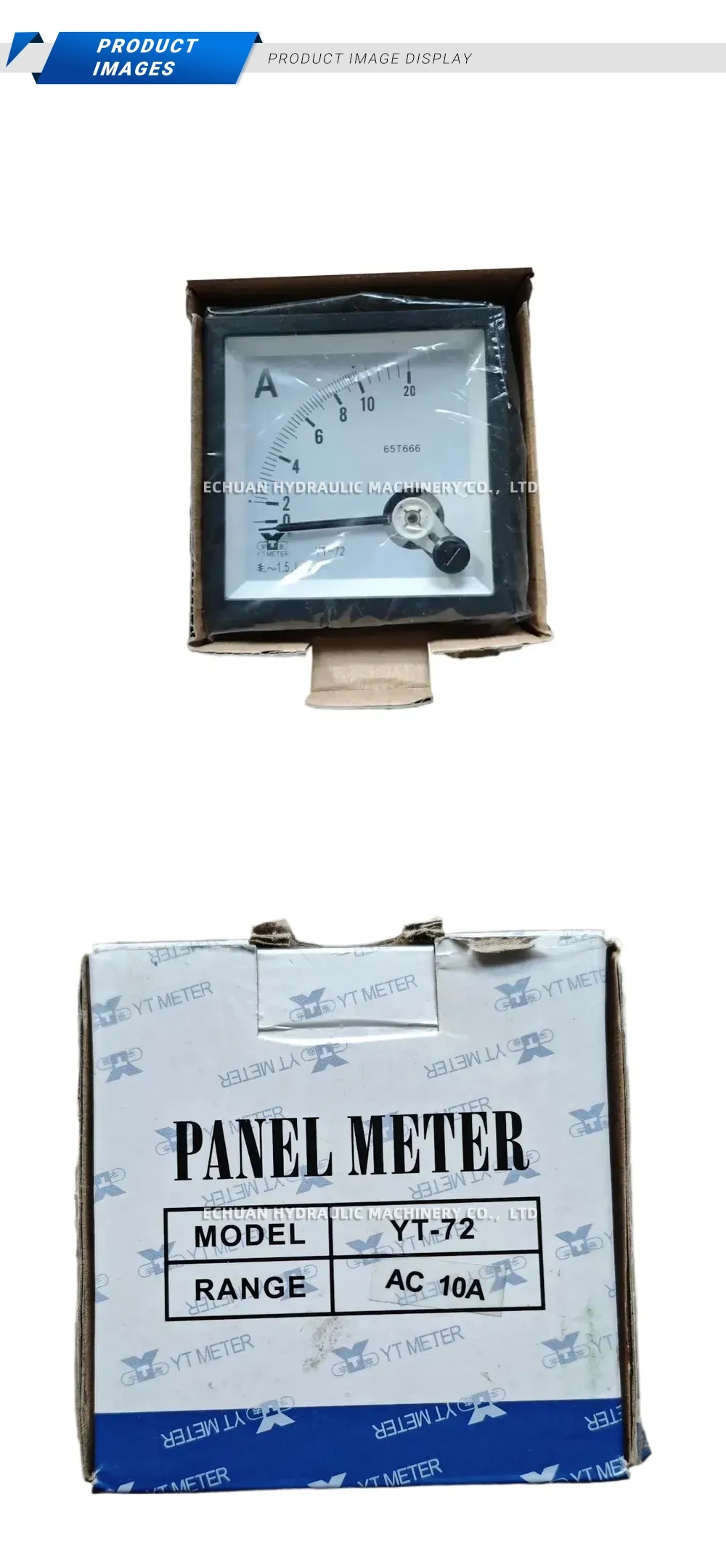 YT METER YT-72 Analog Panel Ammeter Description