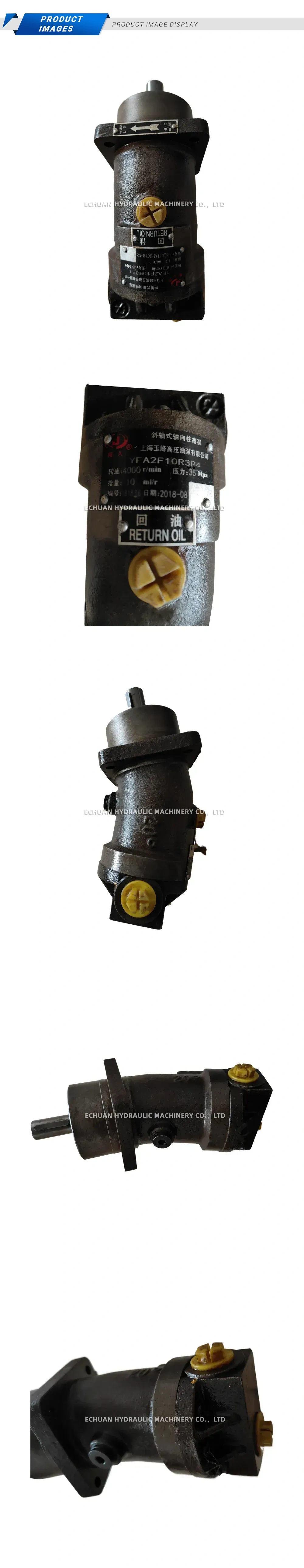 Yufeng YFA2F10R3P4 Bent Axis Axial Piston Hydraulic Pump Description