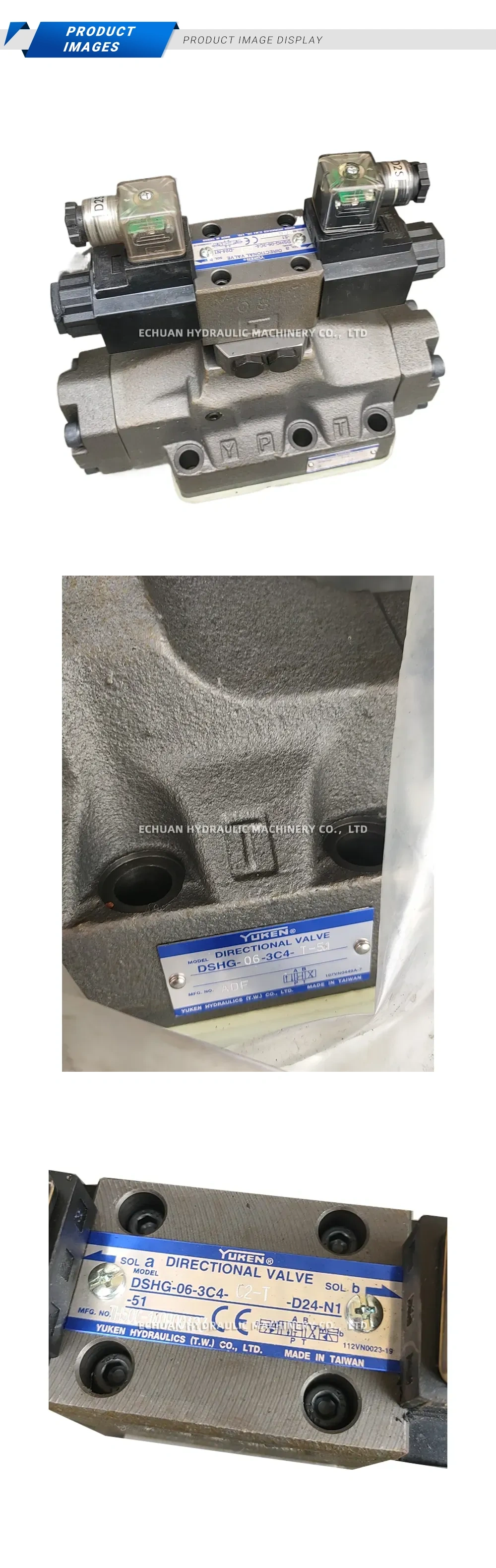 Yuken DSHG-06-3C4-D24-N1 Electro-hydraulic Directional Control Valve Description