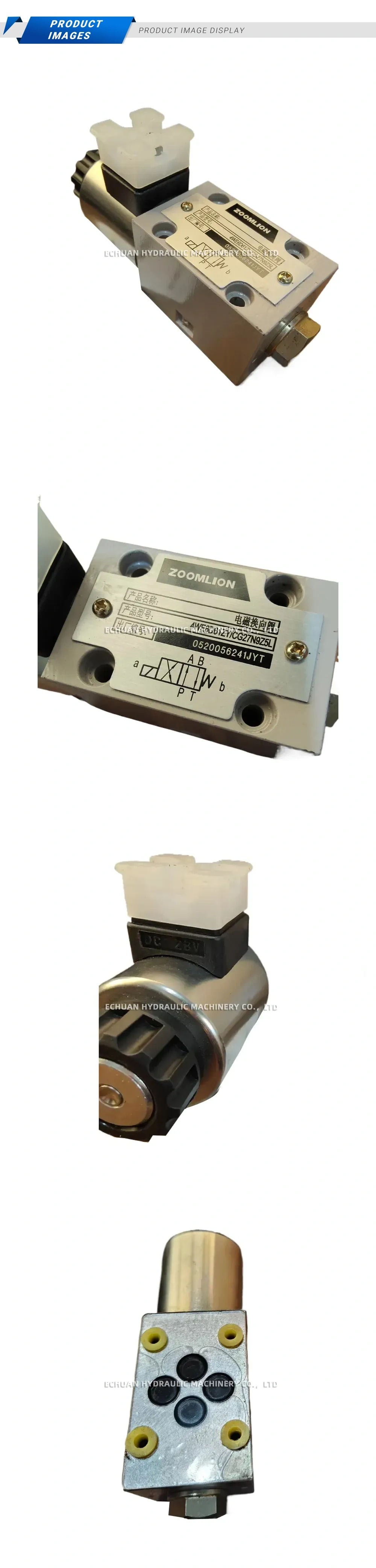 ZOOMLION 4WE6D61ZY/CG27N9Z5L Solenoid Directional Valve Description